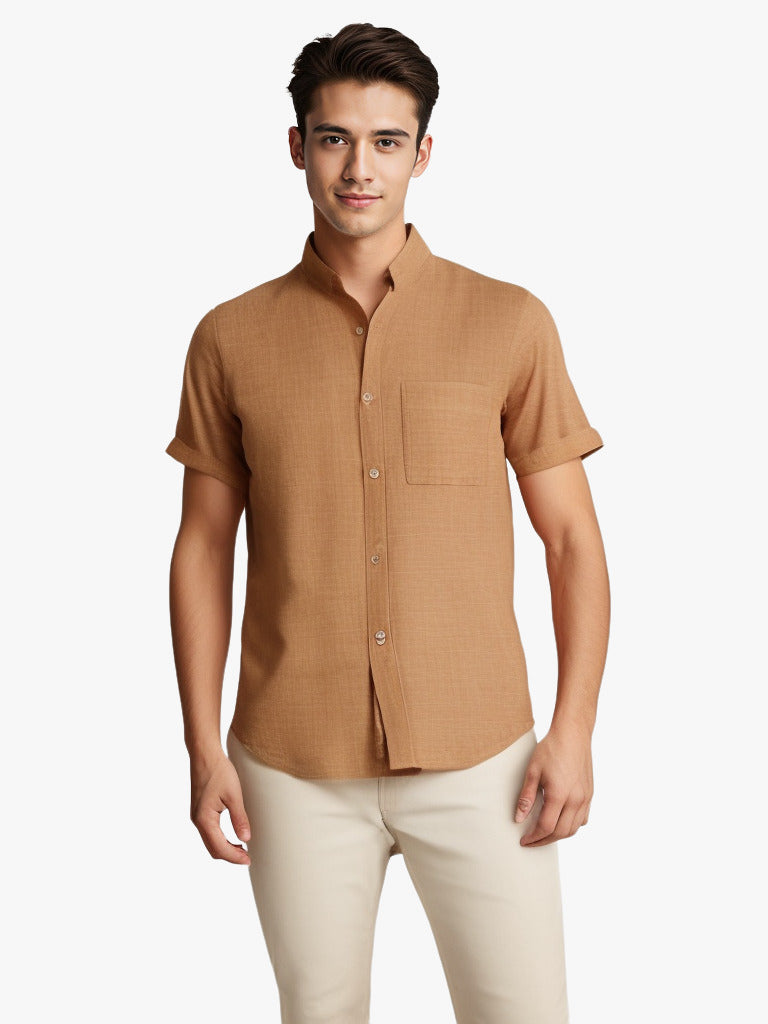 Breathable Cotton & Linen Shirt