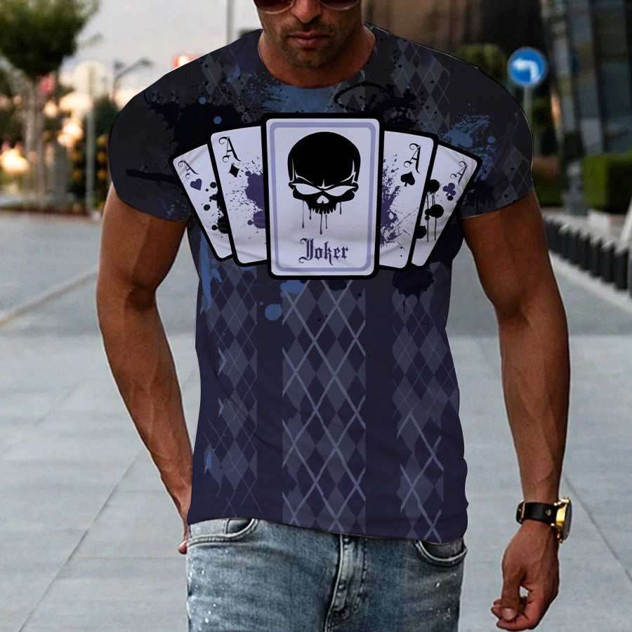 Printed 3D Short Sleeve T-Shirt