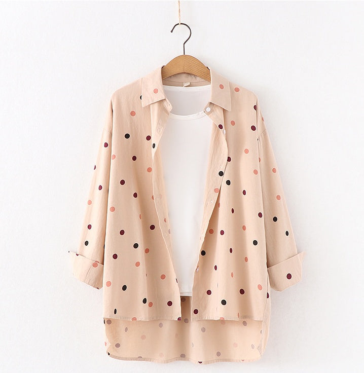 Polka Dot Print Shirt