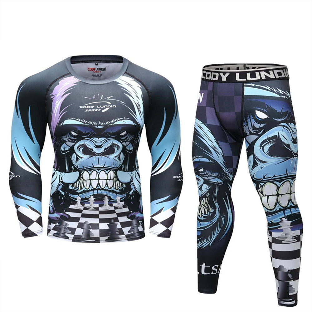 Elastic Compression Wear-Resistant Training Suit