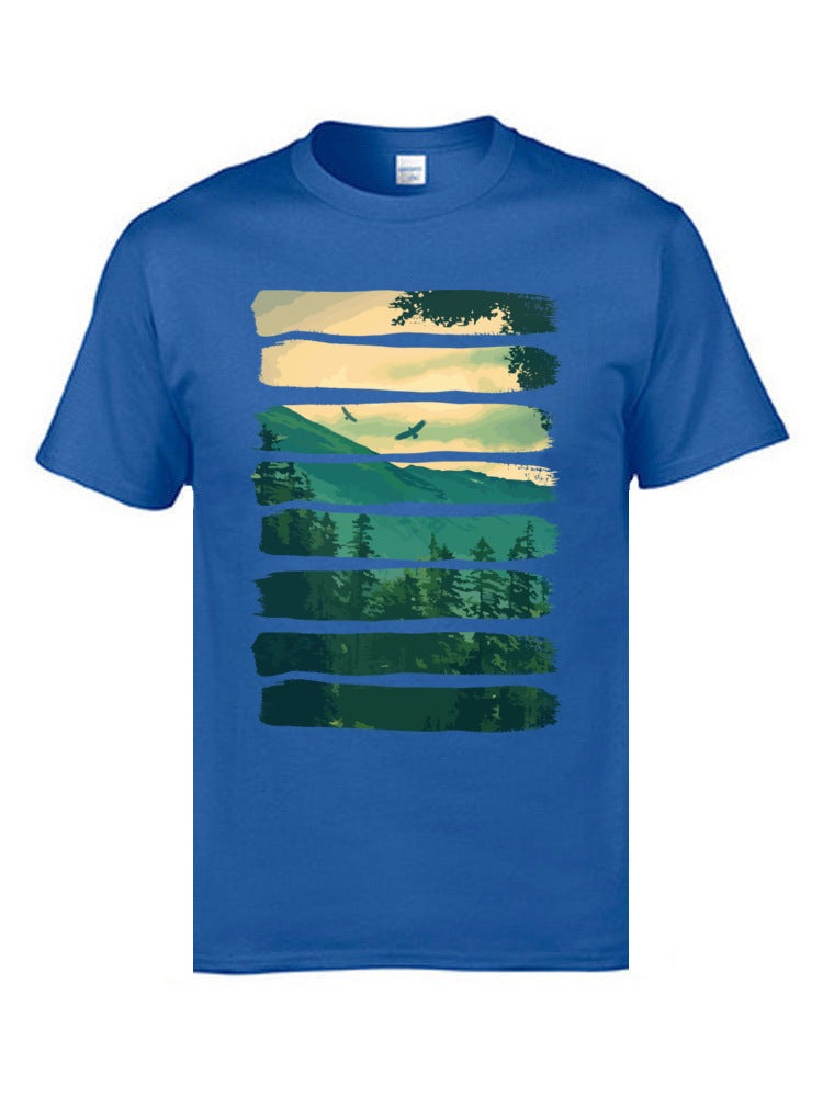 Hill Ridge Mountain Landscape T-Shirt