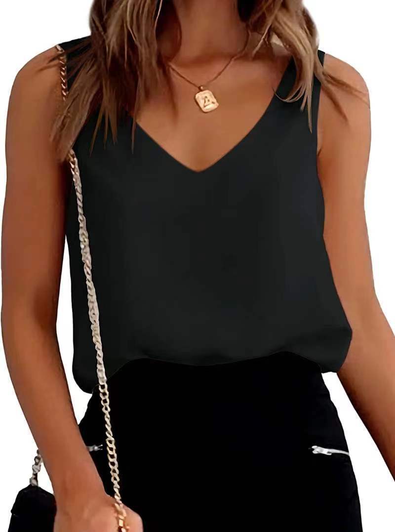 V Neck Camisole Sleeveless Blouse