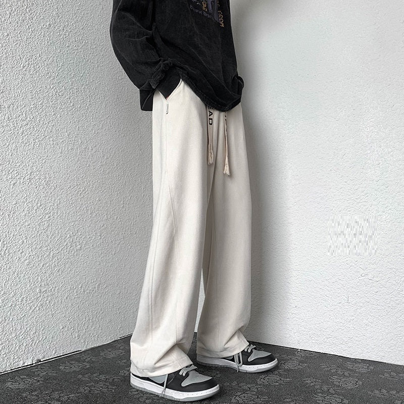 Straight Loose Large Size Wide-leg High Street Pants