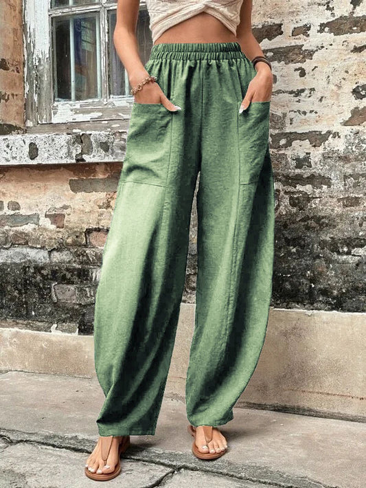 High Waisted Casual Loose Pants