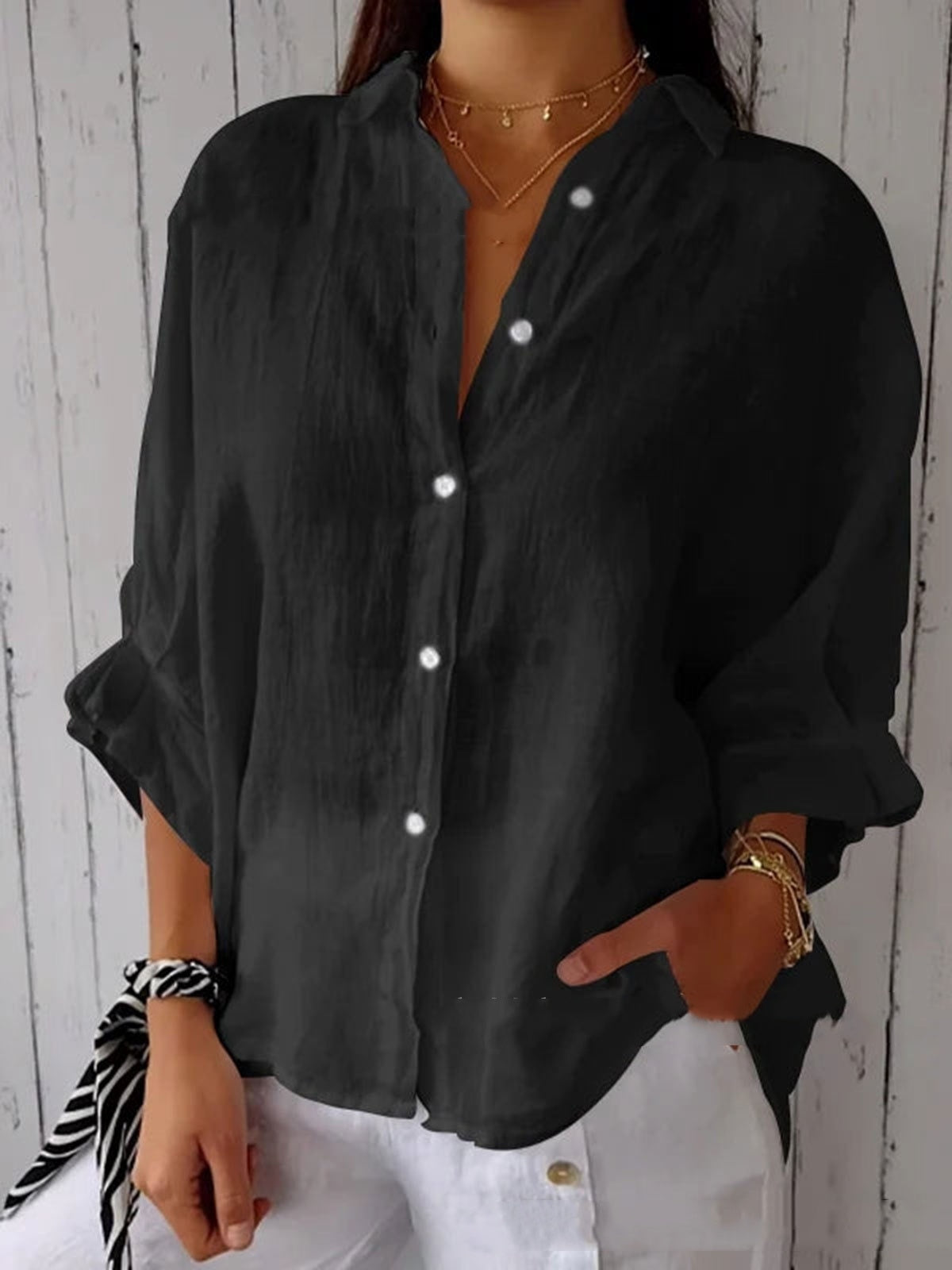 Long Sleeve Loose Shirt