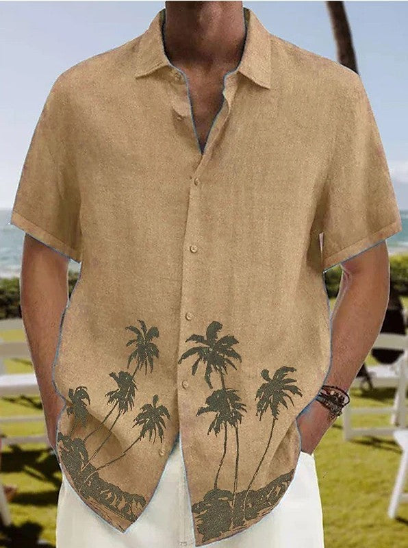 Casual Short Sleeve Beach Trend Shirt