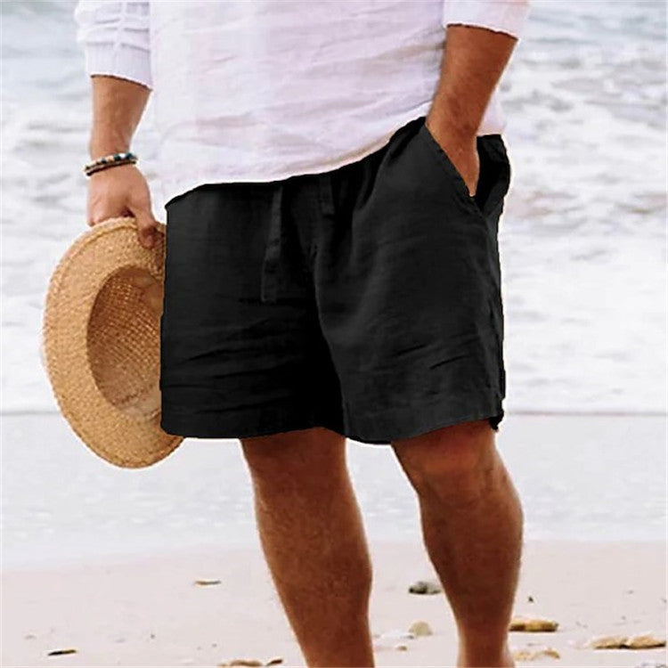 Daily Sand Pure Color Comfortable Breathable Shorts