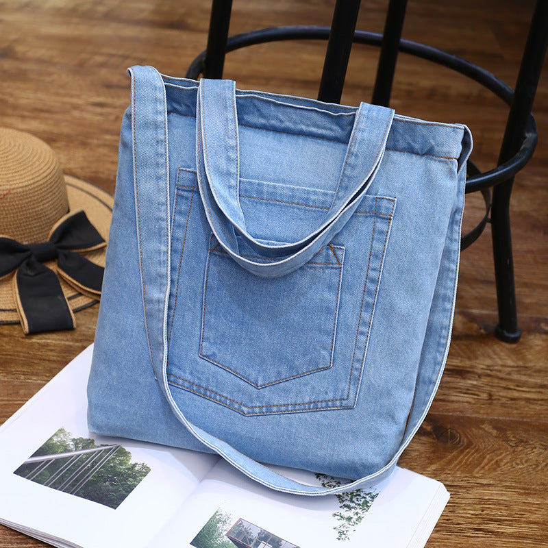 Dual-purpose Denim Satchel