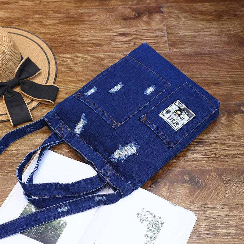 Dual-purpose Denim Satchel