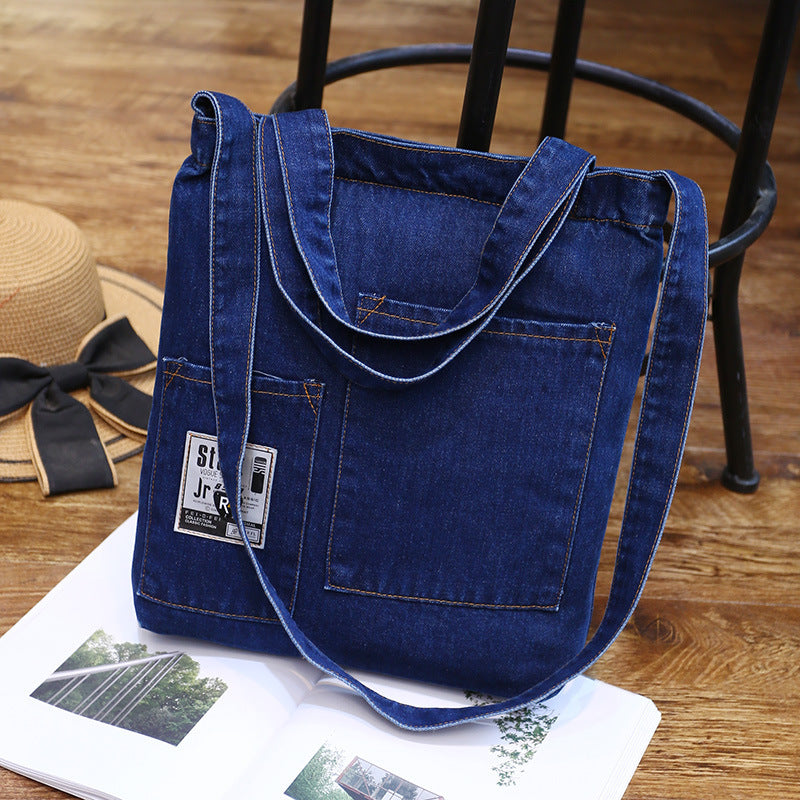 Dual-purpose Denim Satchel