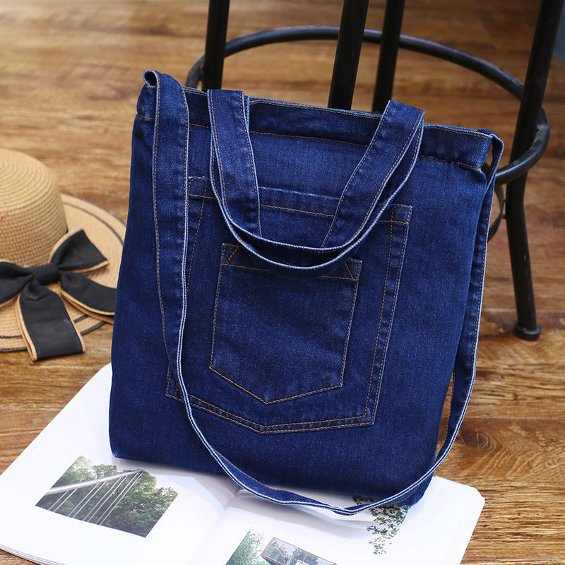 Dual-purpose Denim Satchel