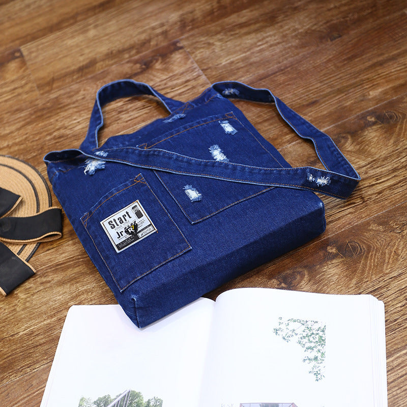 Dual-purpose Denim Satchel