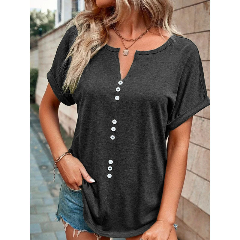 V-neck Short Sleeve Top