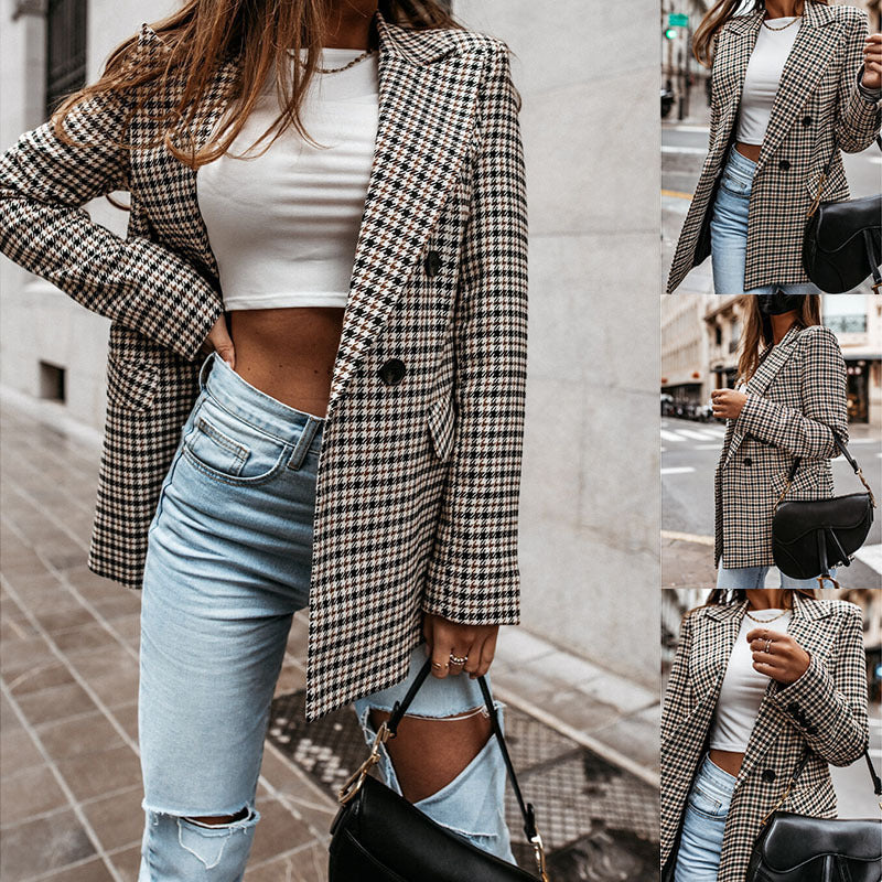 Plaid Long Jacket