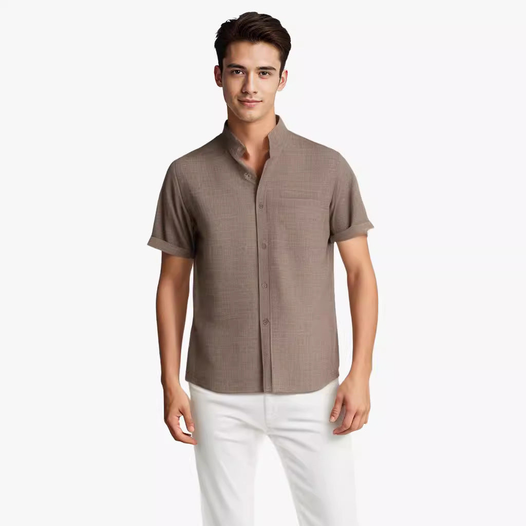 Breathable Cotton & Linen Shirt