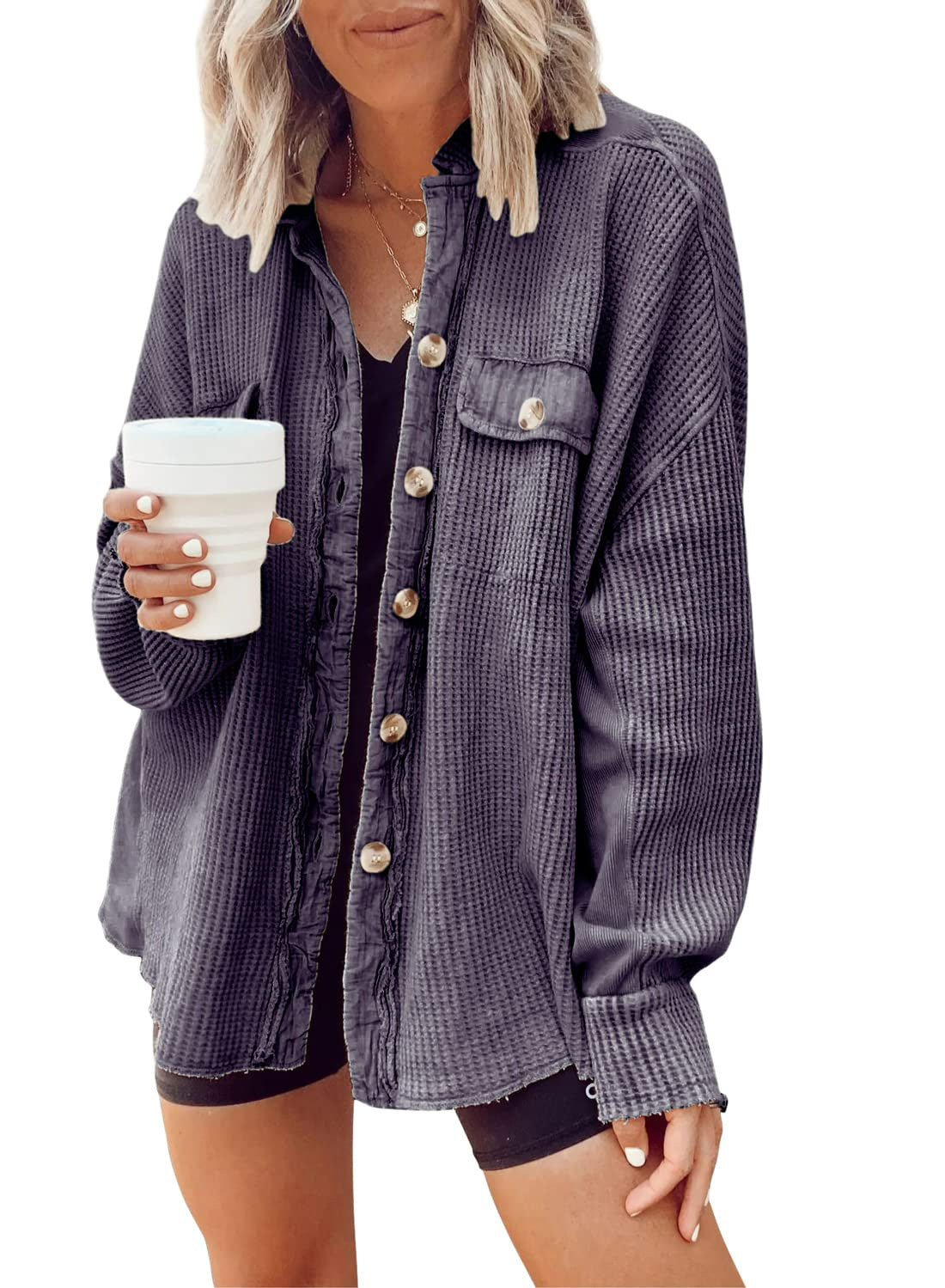 Lapel Long Sleeve Fashion Jacket