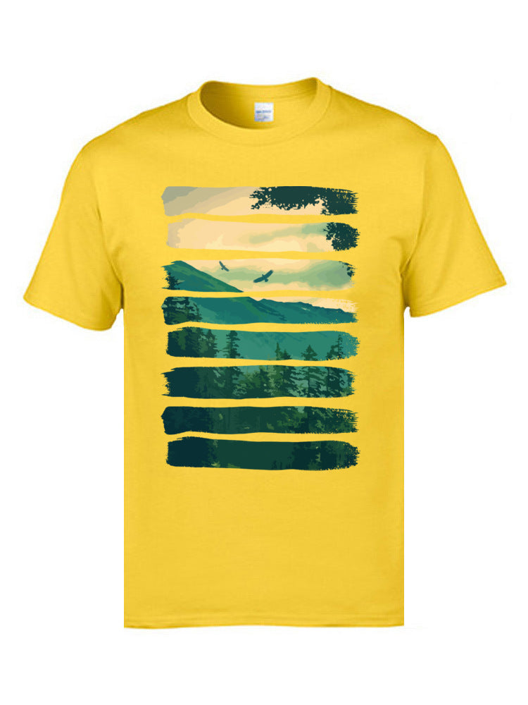 Hill Ridge Mountain Landscape T-Shirt