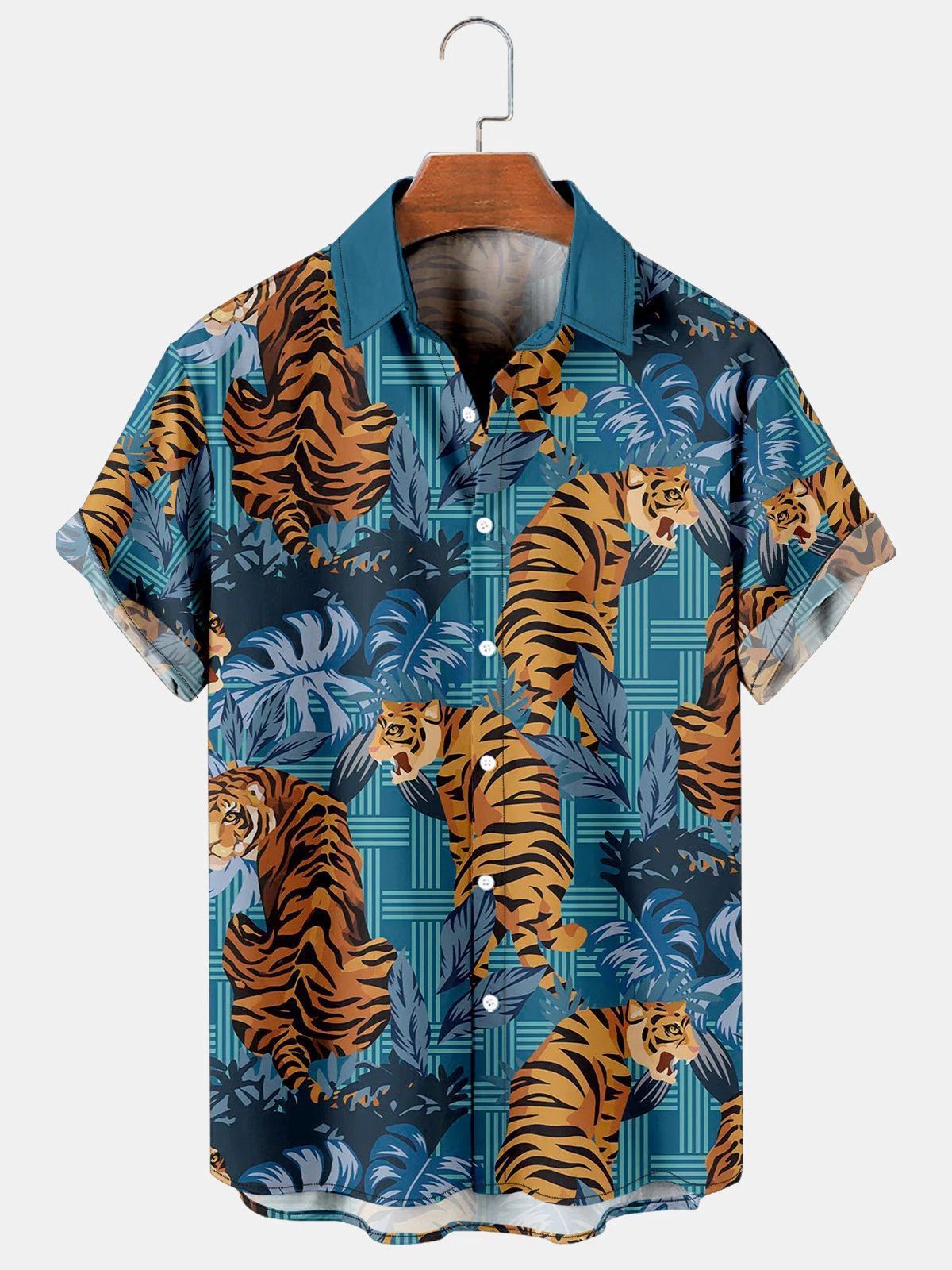 Casual Printed Hawaiian Shirt