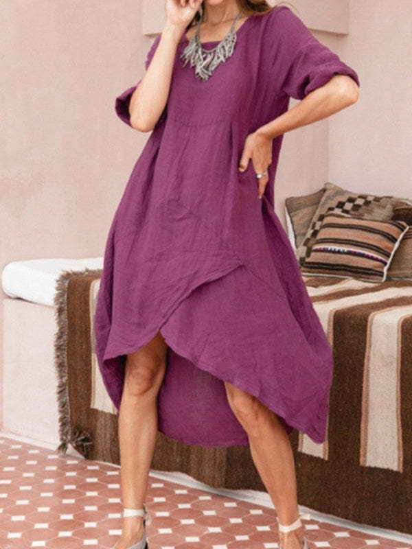 Casual Baggy Robe Retro Long Dress