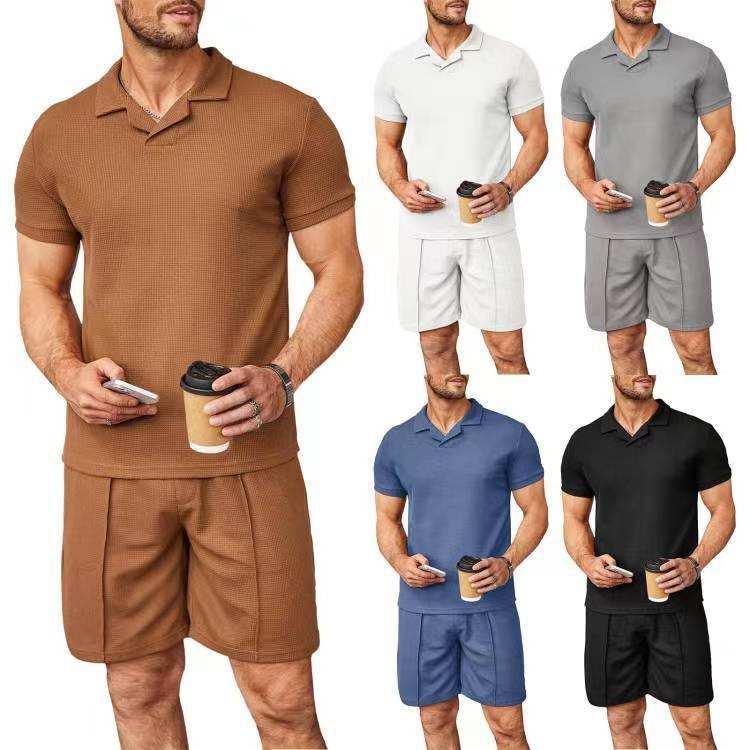 Two-piece V-neck Polo T-Shirt