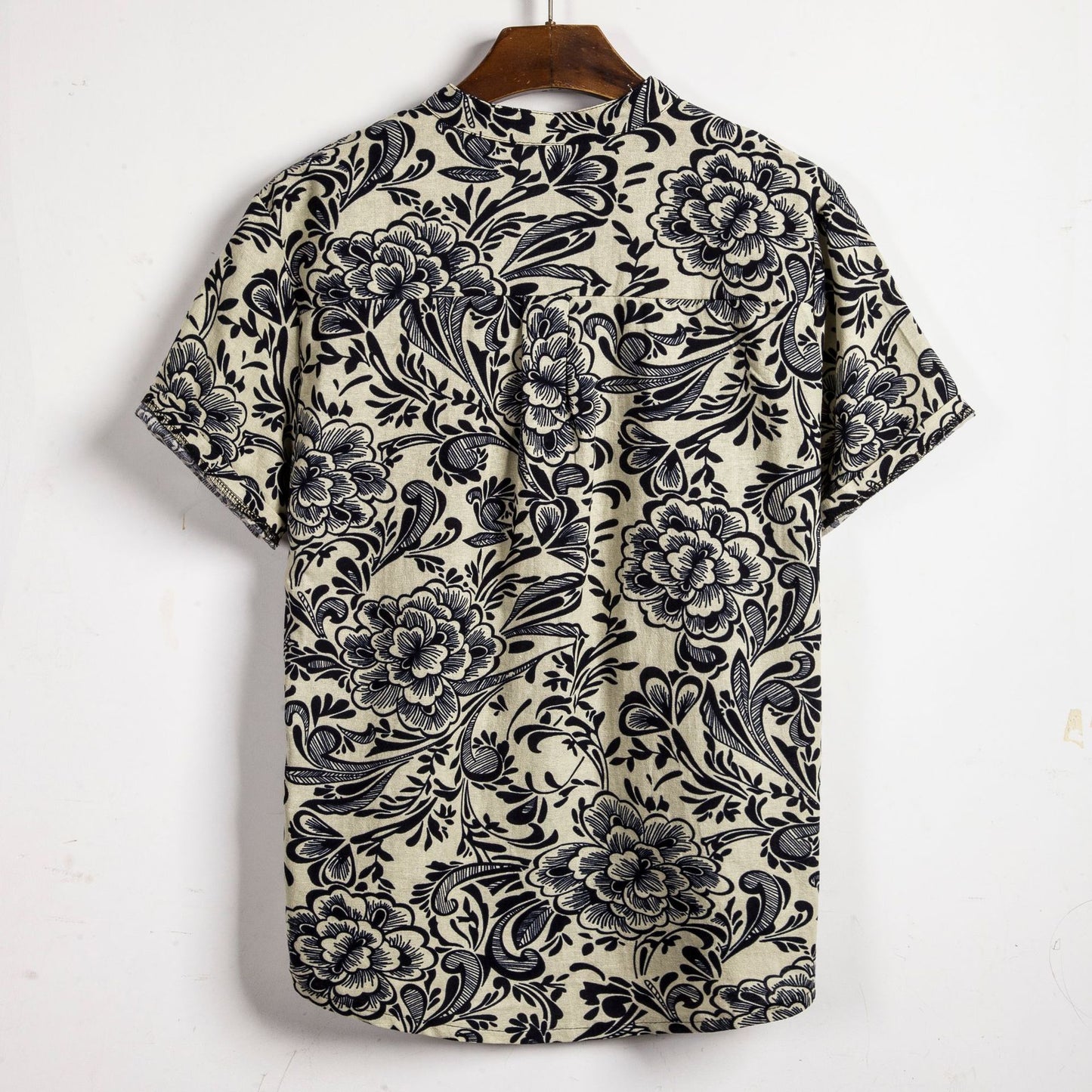 Floral Cotton Short Sleeve Shirt