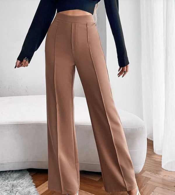 High Waist Casual Trousers