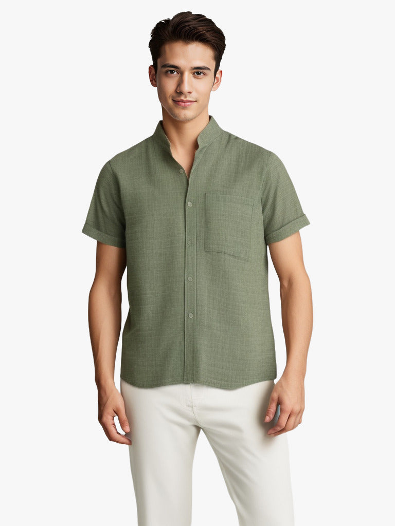 Breathable Cotton & Linen Shirt