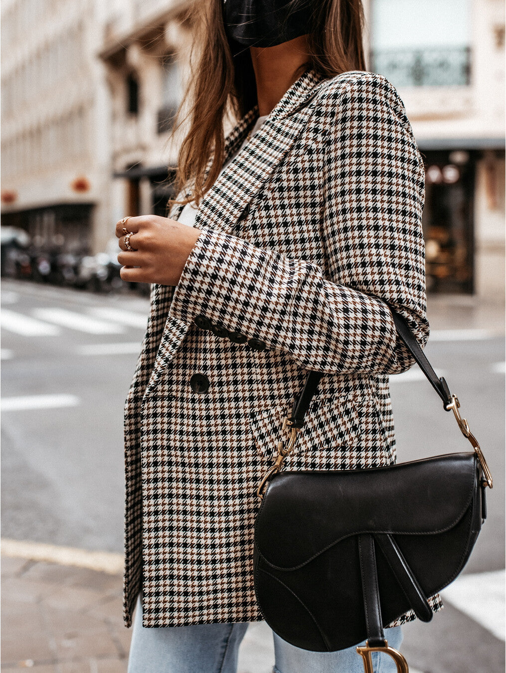 Plaid Long Jacket