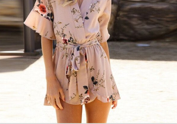 Floral Print Jumpsuit