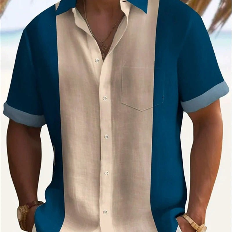 Solid Color Casual Fashion Short Sleeve Shirt