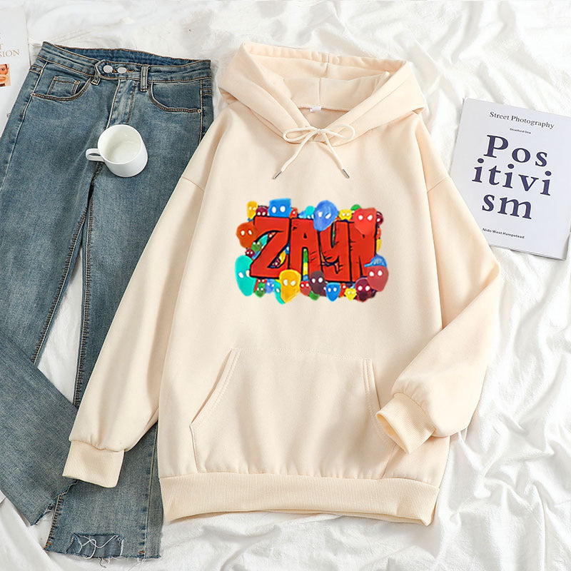 Printed Letter Hoodie