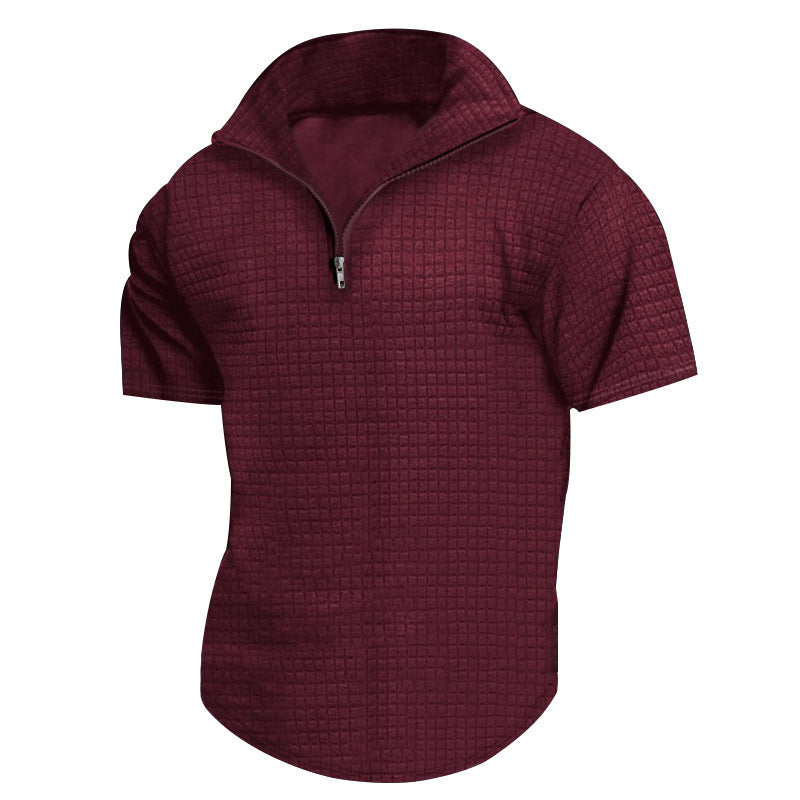 Small Plaid Breathable Casual T-Shirt