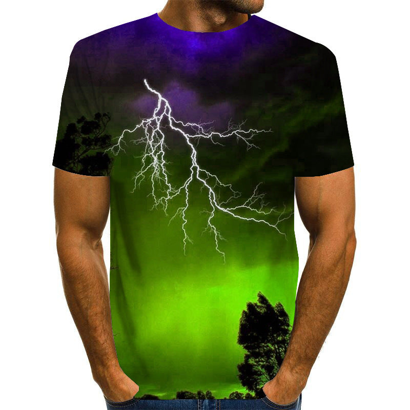 Lightning Tree 3D Print T-Shirt