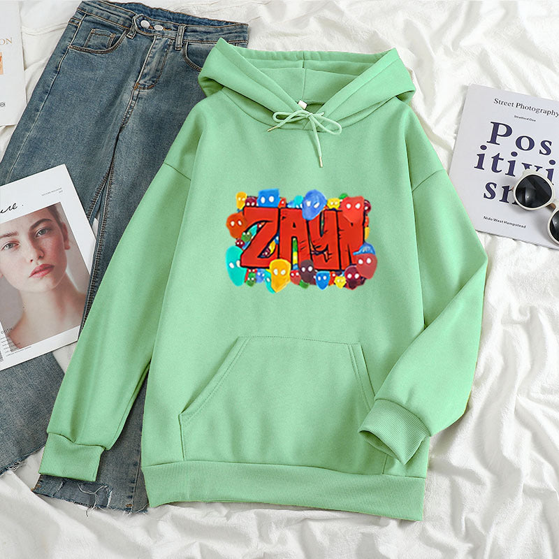 Printed Letter Hoodie