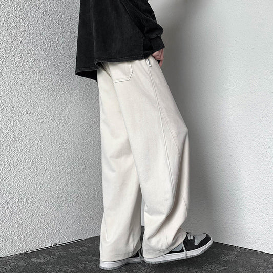 Straight Loose Large Size Wide-leg High Street Pants