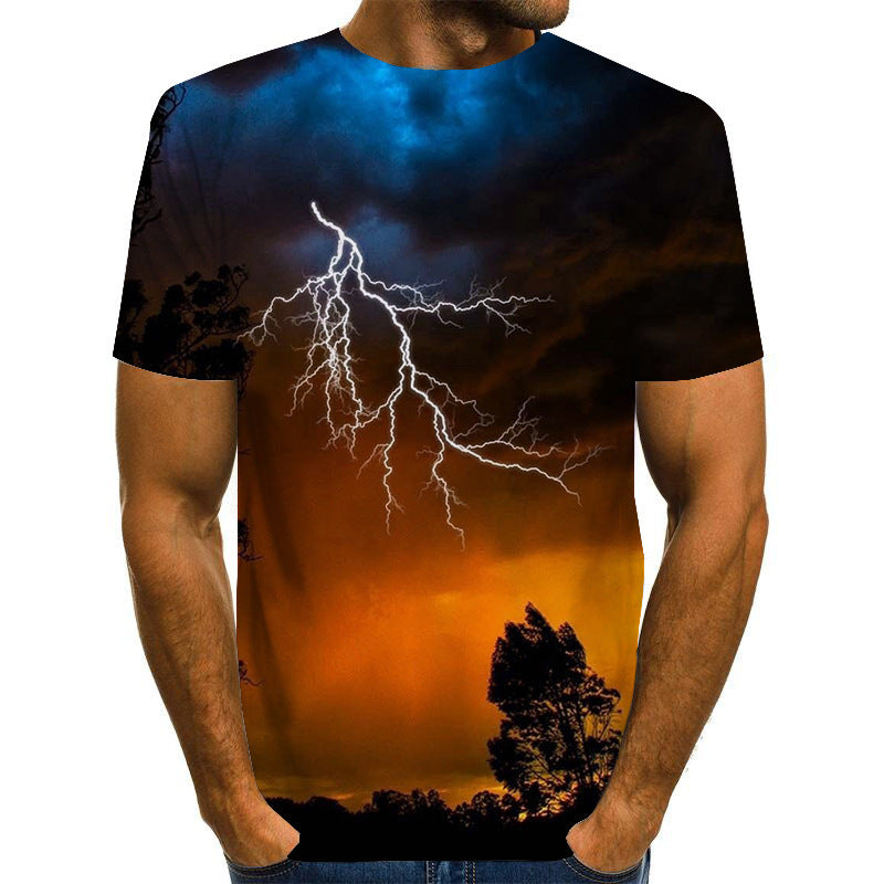 Lightning Tree 3D Print T-Shirt