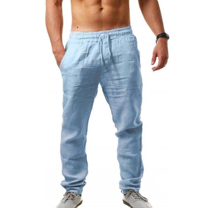 Breathable Cotton-Linen Loose Casual Sports Trousers