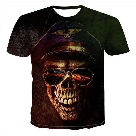 3D Printed Skull T- Shirts