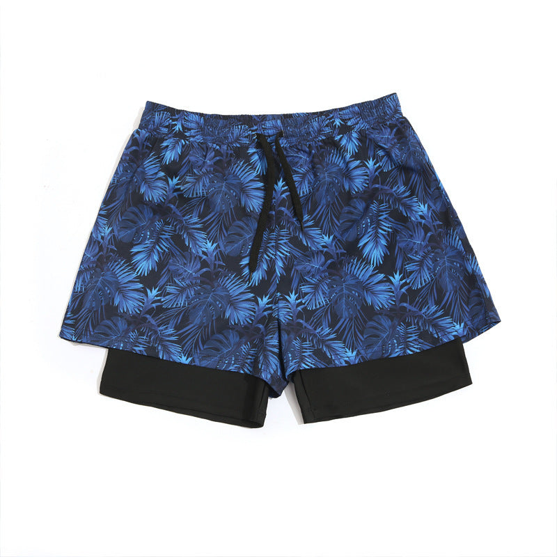 Loose Swimming Double Layer Trunks