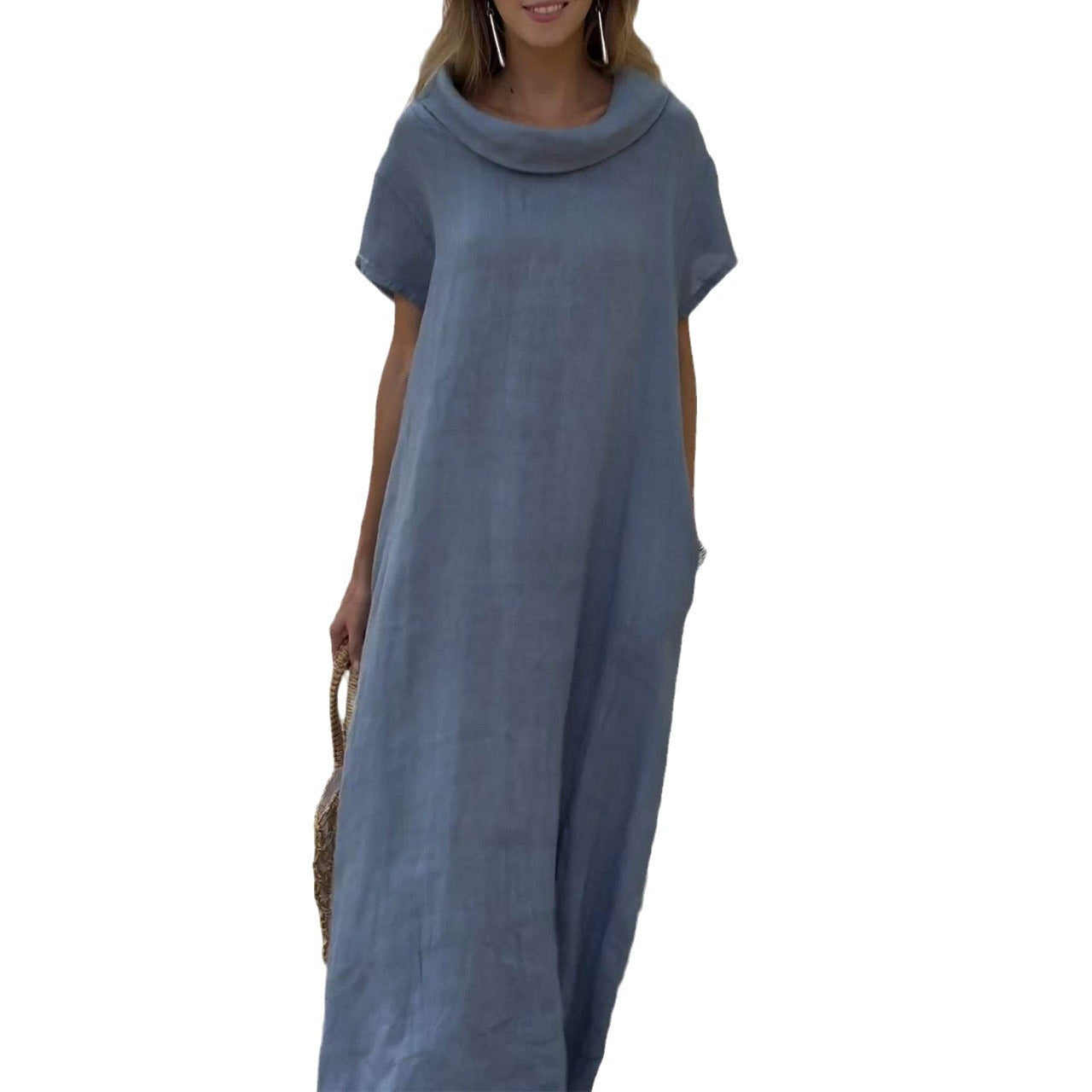 Loose Casual Cotton Linen Dress