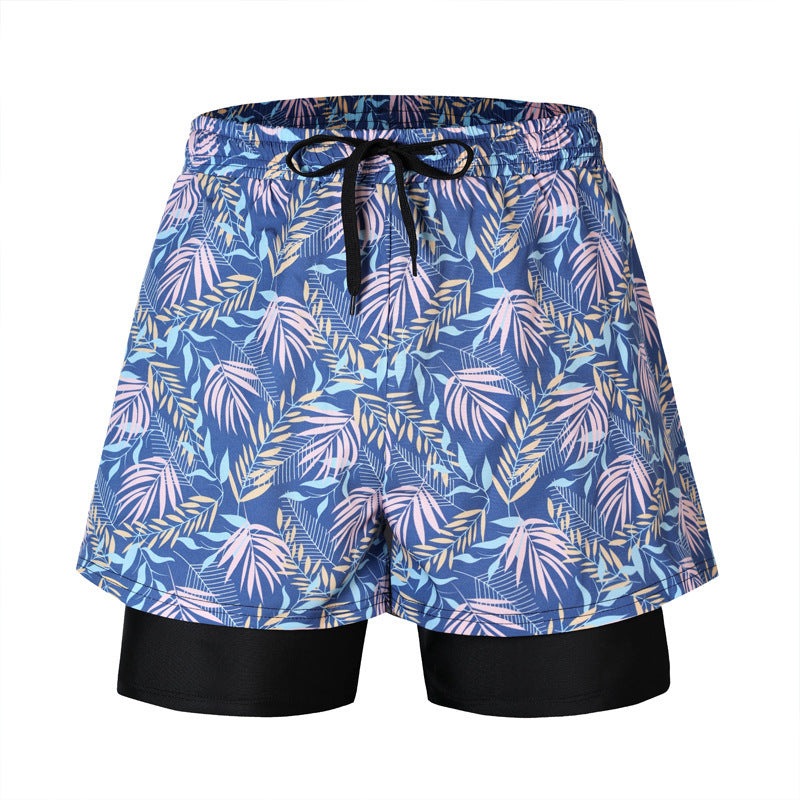 Loose Swimming Double Layer Trunks