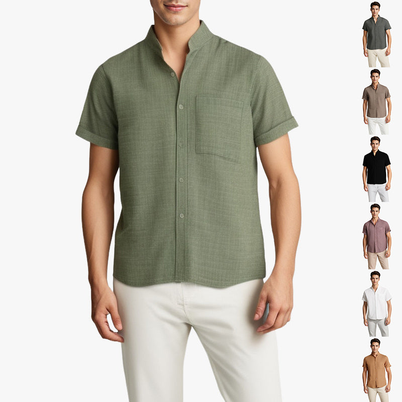 Breathable Cotton & Linen Shirt