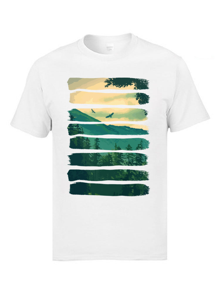 Hill Ridge Mountain Landscape T-Shirt