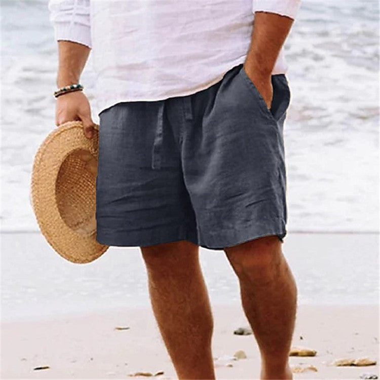 Daily Sand Pure Color Comfortable Breathable Shorts