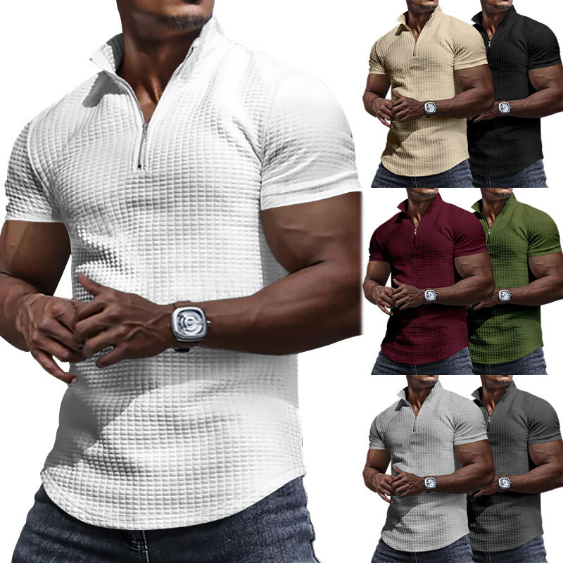 Small Plaid Breathable Casual T-Shirt