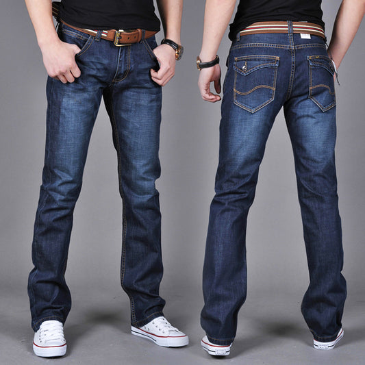 Explosive Fall Winter New Straight Slim Jeans