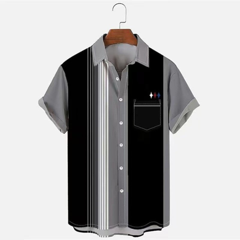 Casual 3D Digital Print Shirt