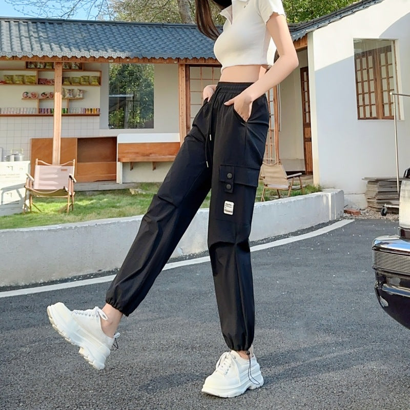 American Style Quick-drying Sports Straight Wide Leg Pants