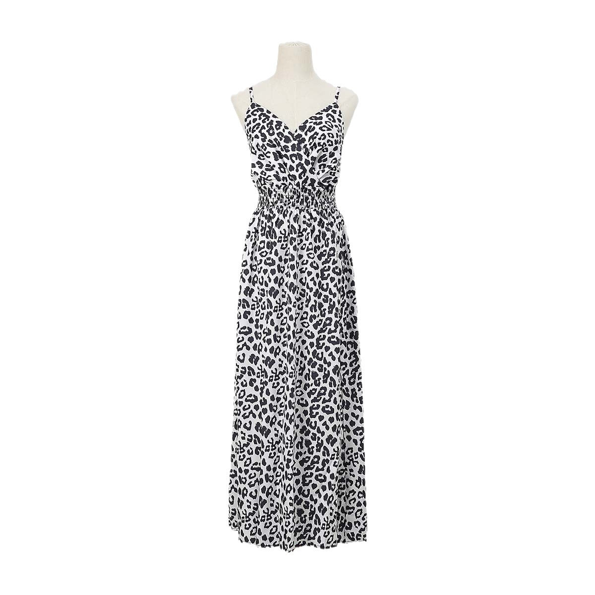 Cross-border Leopard Print Sling Dress