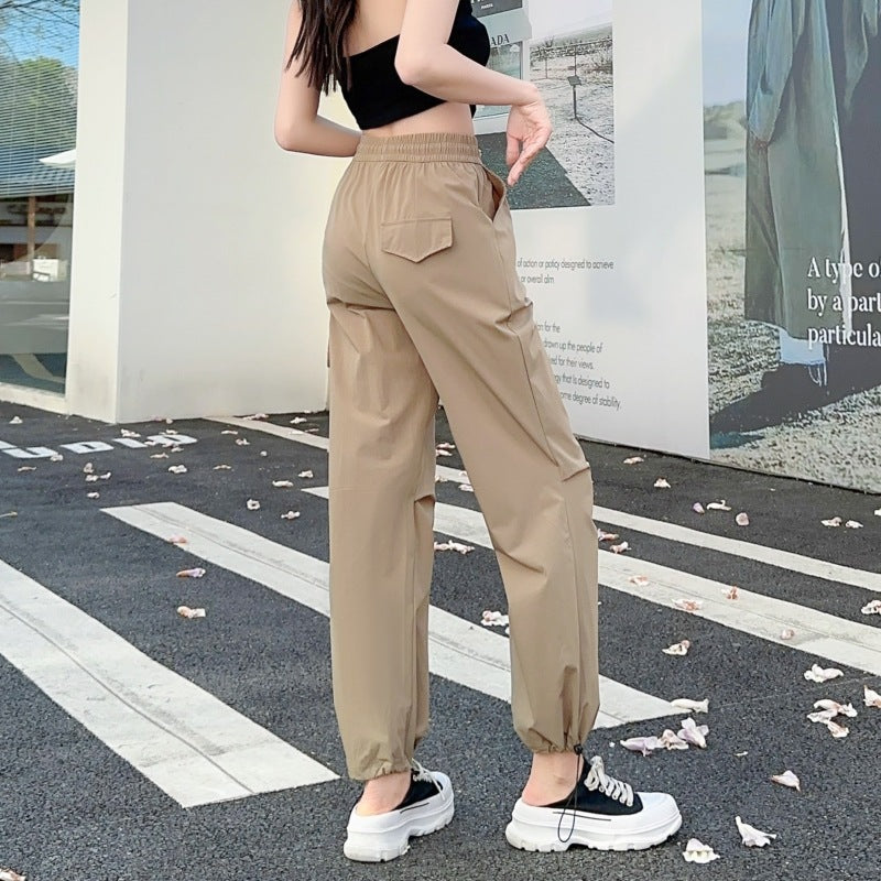 American Style Quick-drying Sports Straight Wide Leg Pants